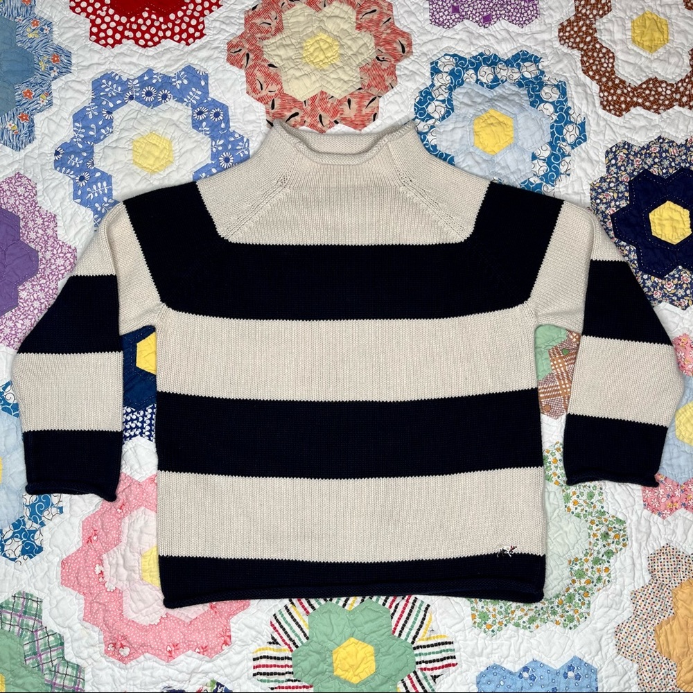 Crewcuts Kids Knit Mockneck Sweater Large